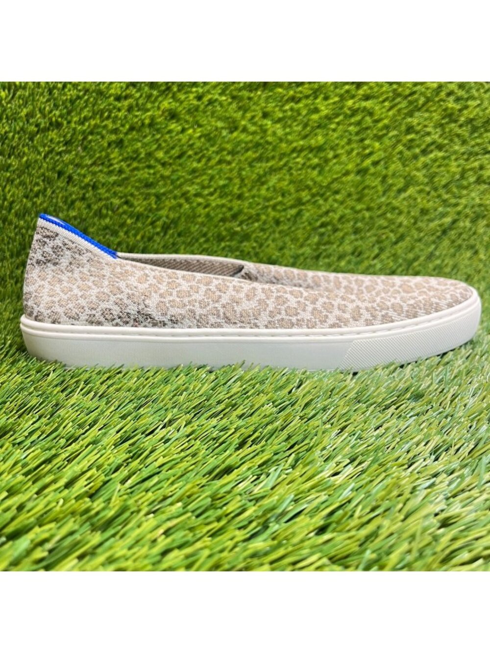 Rothy's The Original Womens Size 10.5 Leopard Print Casual Walking Slip-On Shoes